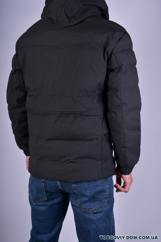 Куртка мужская зимняя (цв.чёрный) с плащевки Размер в наличии : 50 арт.1132