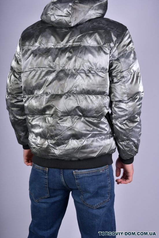 Куртка-бомбер двухстороняя мужская зимняя болоньевая Размеры в наличии : 46, 48 арт.31715