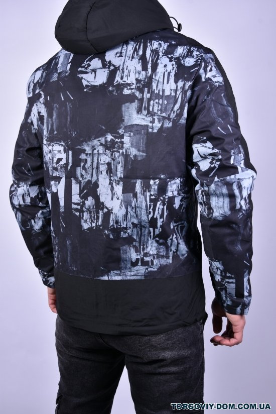 Куртка мужская демисезонная (цв.серый) из плащевки "KDQ" Размеры в наличии : 44, 46, 48, 50, 52 арт.EM88-86