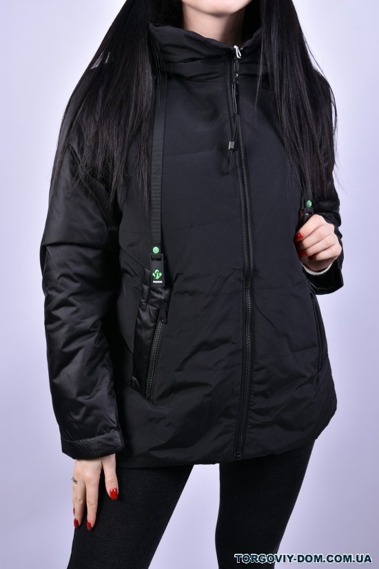 Куртка женская демисезонная (цв.черный) из плащёвки "D.S" Размеры в наличии : 46, 52, 54 арт.B3061
