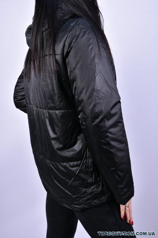 Куртка жіноча демісезонна (кол. чорний) з плащівки "DS" Розміри в наявності : 46, 52, 54 арт.B3061