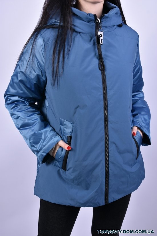 Куртка женская демисезонная (цв.морской волны) из плащёвки "D.S" Размеры в наличии : 50, 52, 54 арт.B3061