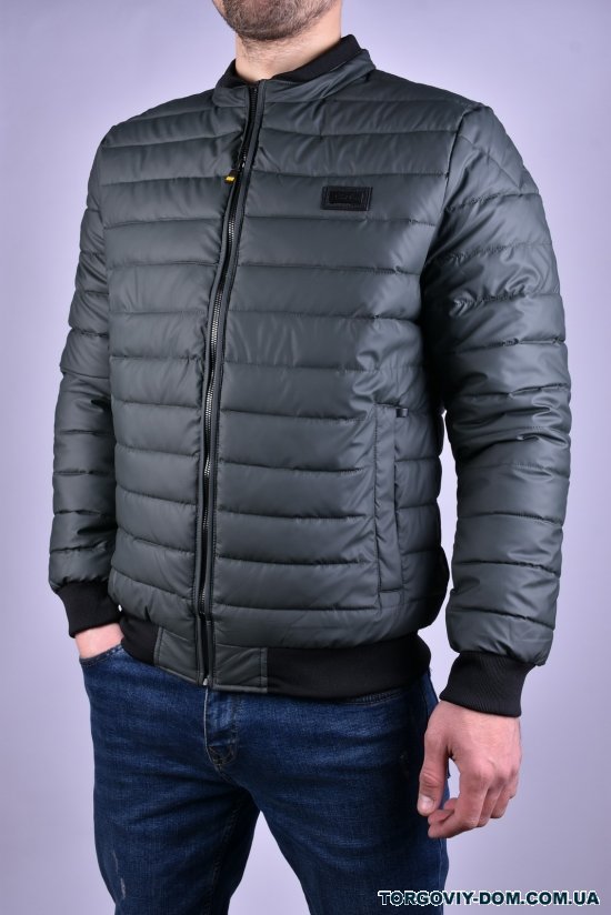 Куртка чоловіча з плащової тканини (кол. хакі) демісезонна "ATE" Розмір в наявності : 46 арт.A-807