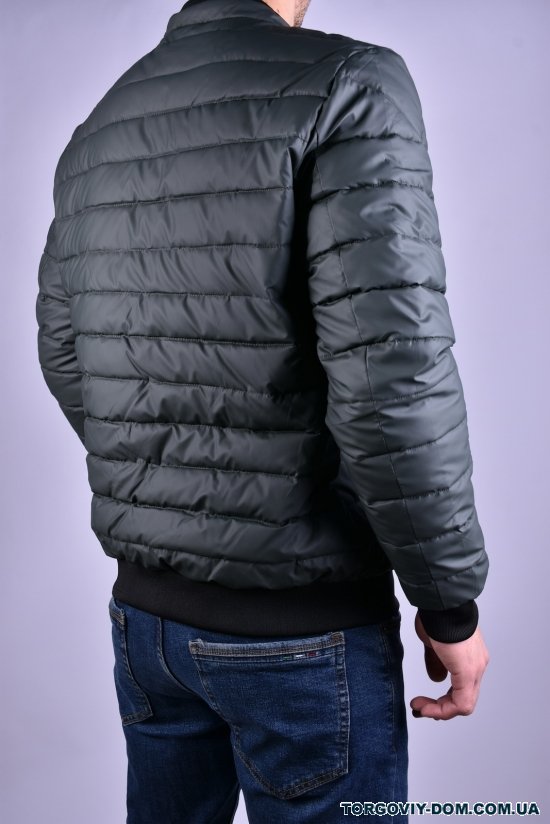 Куртка мужская из плащевки (цв.хаки) демисезонная"ATE" Размер в наличии : 46 арт.A-807