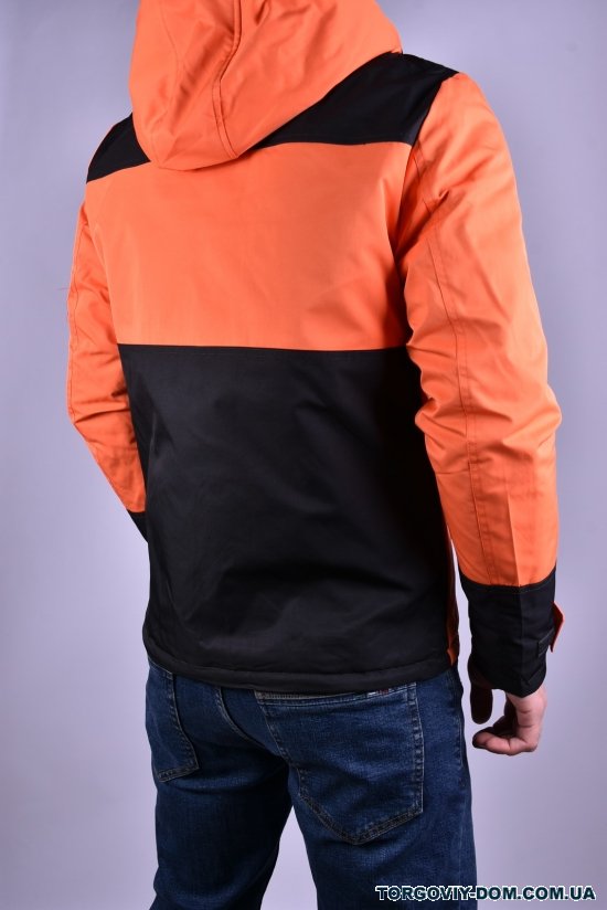 Куртка мужская из плащевки (цв.оранжевый) демисезонная"ATE" Размеры в наличии : 44, 46, 48, 50, 52 арт.8887