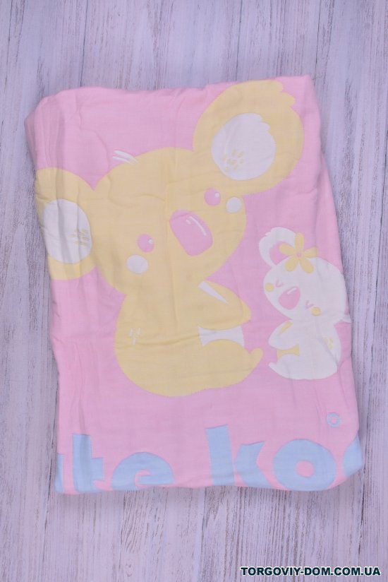 Детское одеяло (цв.розовый) размер 110/110 вес 840гр. арт.3163