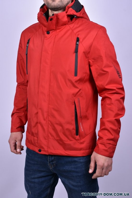 Куртка чоловіча демісезонна (кол. червоний) з плащової тканини "DGJJ" Розміри в наявності : 46, 48 арт.2604