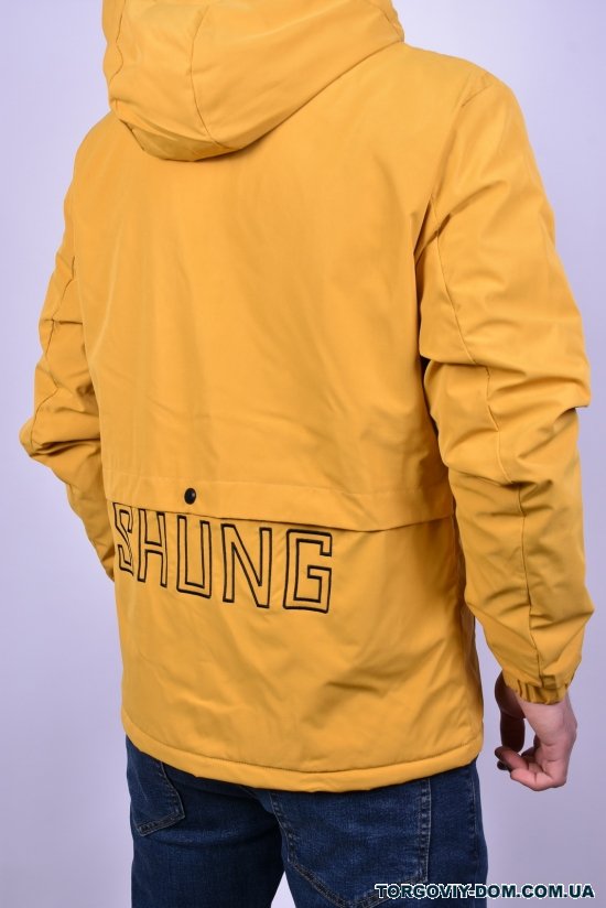 Куртка мужская демисезонная (цв.горчичный) с плащевки Размер в наличии : 46 арт.9951