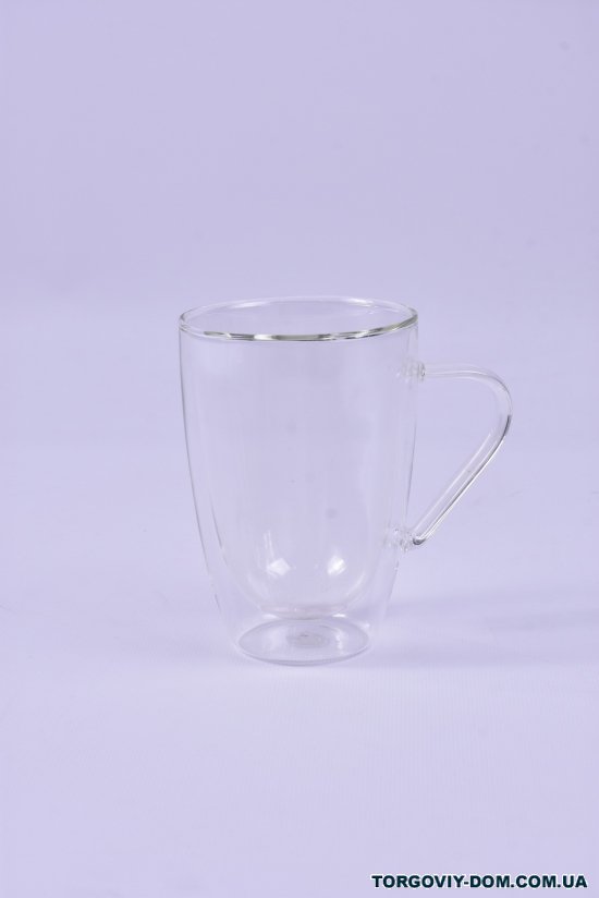 Чашка стеклянная с двойным дном 330мл "Турин" Helios арт.6757