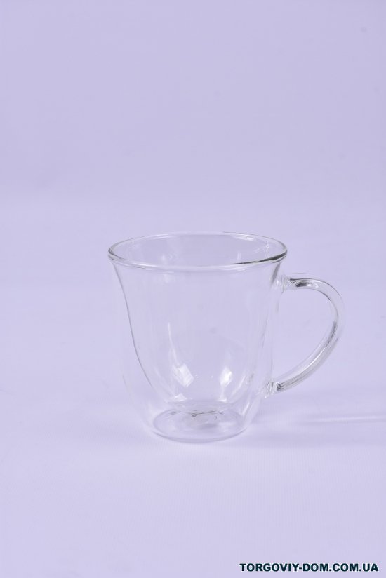 Чашка стеклянная с двойным дном 350мл "Бергамо" Helios арт.6752