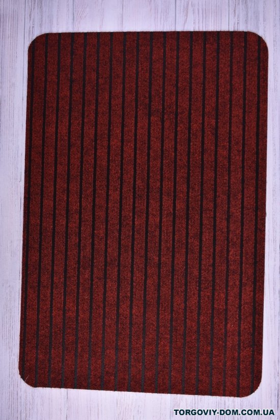 Килимок на гумовій (кол. бордовий) основі розмір 60/90 см. арт.LB-2022-006