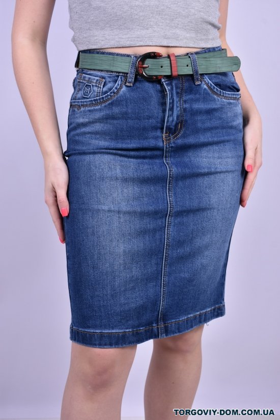 Спідниця жіноча джинсова з поясом "ZJY" Розміри в наявності : 29, 32 арт.C5827