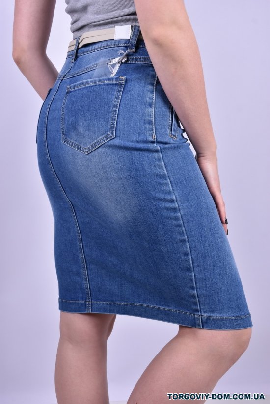 Юбка джинсовая женская с поясом Размер в наличии : 28 арт.C6077