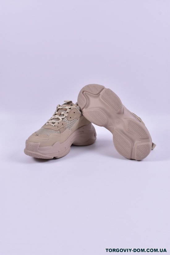 Кросівки жіночі із вставками натуральної шкіри Boss Victori Розмір в наявності : 37 арт.ZJ21-3