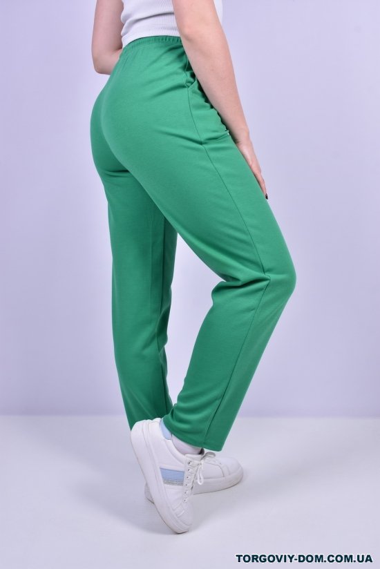 Штани жіночі спортивні (кол. зелений) трикотажні "JJF" Розміри в наявності : 46, 48 арт.JS209