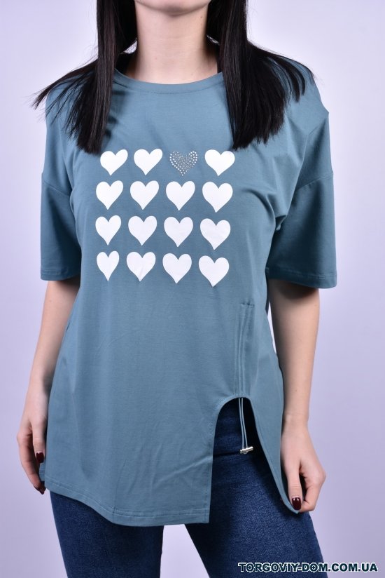 Жіноча футболка (кол. сірий) стрейчева розмір 46-48 "JJF" арт.JT615