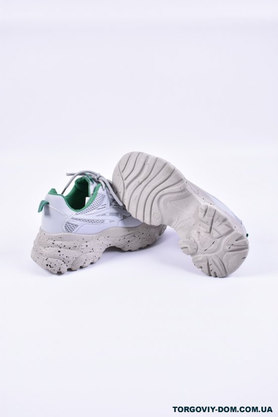 Кросівки жіночі (кол. сірий/зелений) "Gukkcr" Розмір в наявності : 40 арт.RF0095