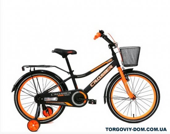 Велосипед 2-колісний розмір колеса 18 дюймів (оранжевий) "ROCKY CROSSER" (A) арт.012