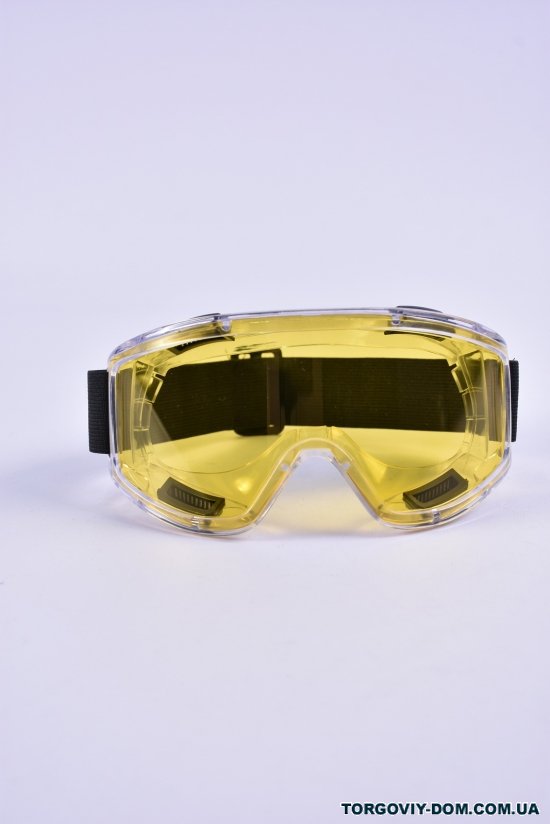 Окуляри захисні закриті JET anti-scratch (жовті) арт.9411011