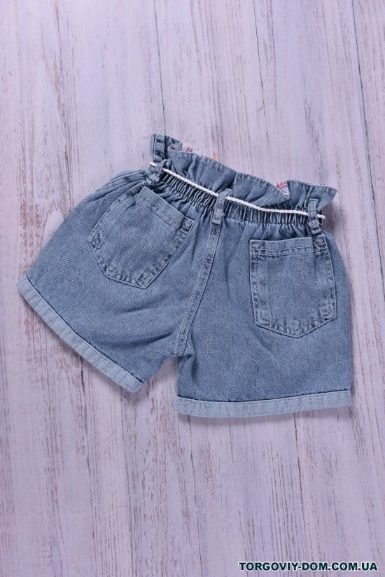 Шорты джинсовые для девочки Рост в наличии : 98, 110 арт.378356
