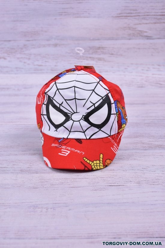 Бейсболка для хлопчика (кол. червоний) (коло голови 46-48) арт.Spider-man