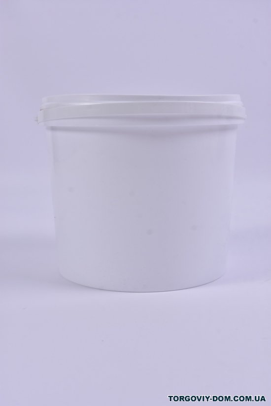 Ведро пищевое (цв.белый) с крышкой и ручкой для засолки 5,0л арт.33232599