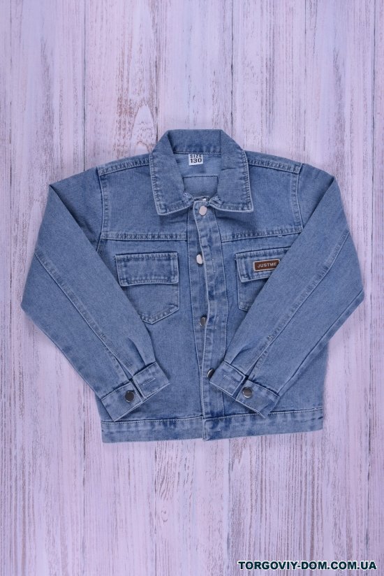 Пиджак джинсовый для мальчика (цв.голубой) Рост в наличии : 140 арт.ZH0303