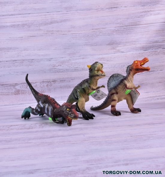 Динозавр с силиконовым наполнителем размер в пакете 28/16см арт.518-82