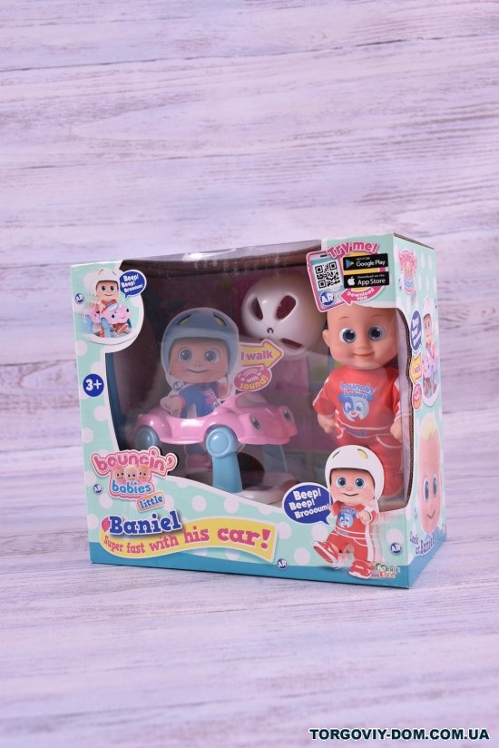 Кукла "Baniel" с машинкой , ходит в коробке размер 26/14/24см арт.801001