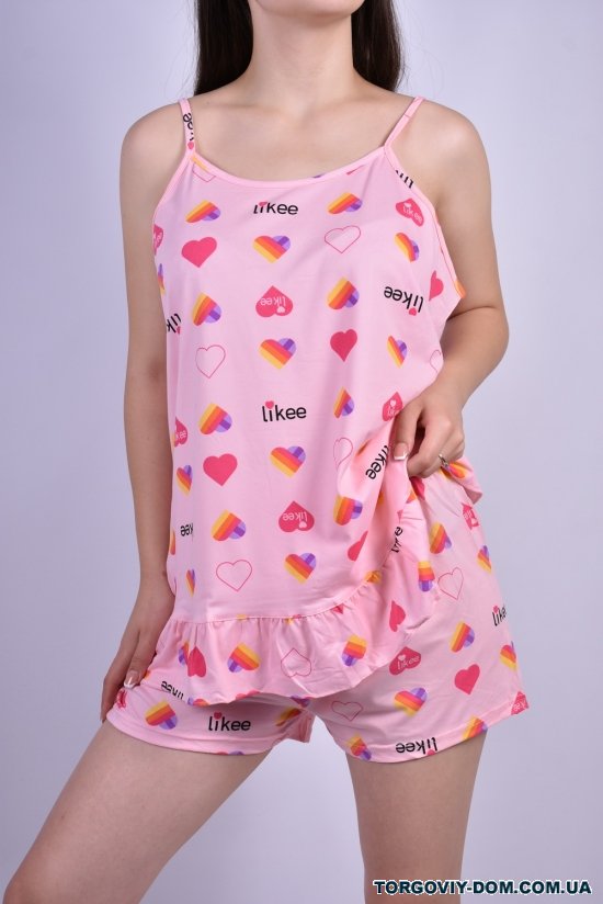 Пижама женская (цв.розовый) Размеры в наличии : 40, 42, 44 арт.88823
