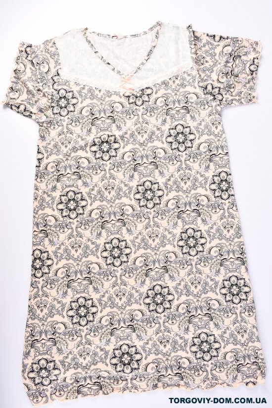 Ночная рубашка женская (цв.кремовый) Размеры в наличии : 46, 48 арт.694