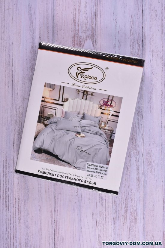 Комплект постельного белья(цв.серый) размер 150/210см.(наволочка 70/70) "KOLOCO" арт.06-190