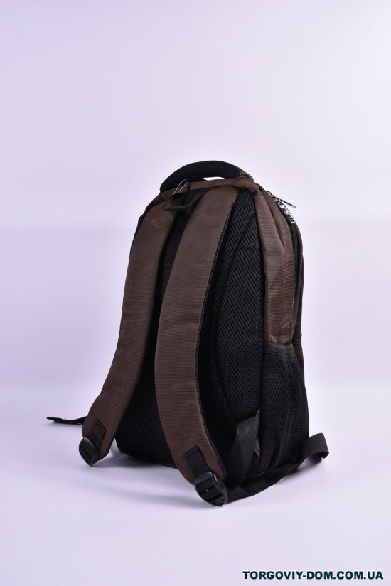 Рюкзак з плащової тканини (кол. коричневий) розмір 39/29/12 см арт.0832