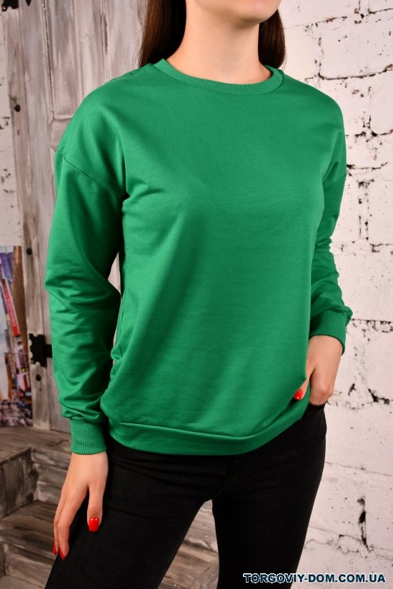 Батник жіночий (кол. зелений) трикотажний "SOFT" Розміри в наявності : 44, 48 арт.0005