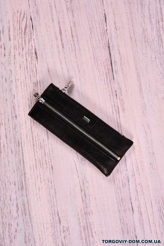 Ключница мужская кожаная (color.black) размер 17/6 см. "ALFA RICCO" арт.AR00375C