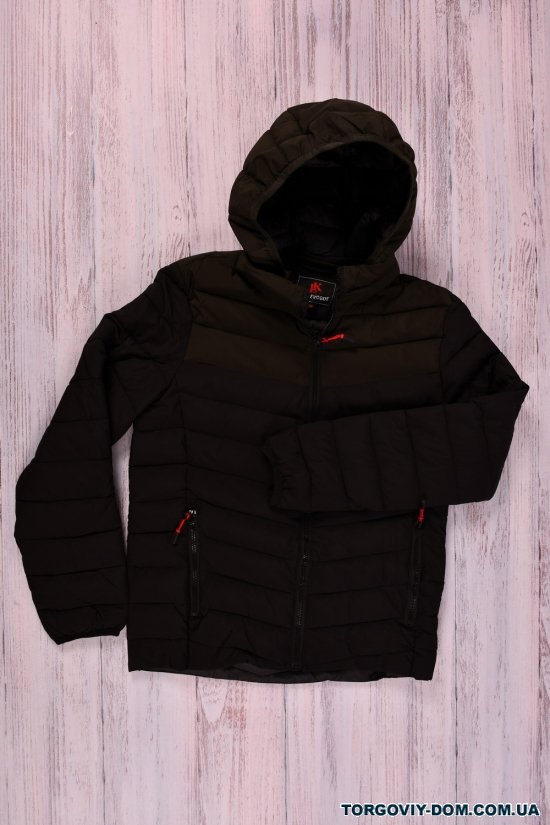 Куртка для мальчика (цв.хаки/черный) из плащевки демисезонная Рост в наличии : 146, 152, 158, 164 арт.D18