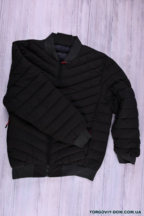 Куртка бомбер чоловіча (кол. хакі) з плащової тканини демісезонна Розміри в наявності : 60, 62 арт.2310