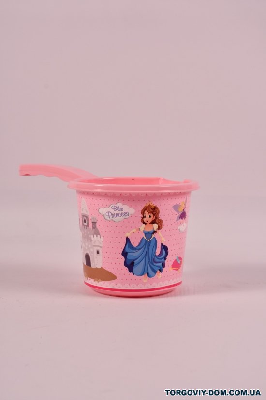 Ковшик детский пластиковый (цв.розовый) 1,200мл Elif арт.308