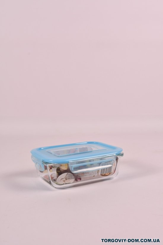 Харчовий контейнер скляний із пластиковою кришкою 630мл "Vitora" арт.VT-7663