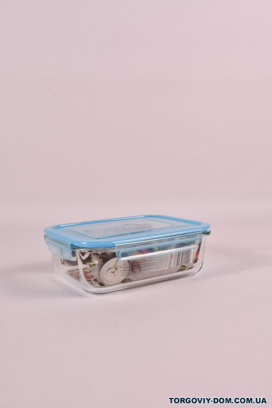 Пищевой контейнер стеклянный с пластиковой кришкой 1500мл "Vitora" арт.VT-7615