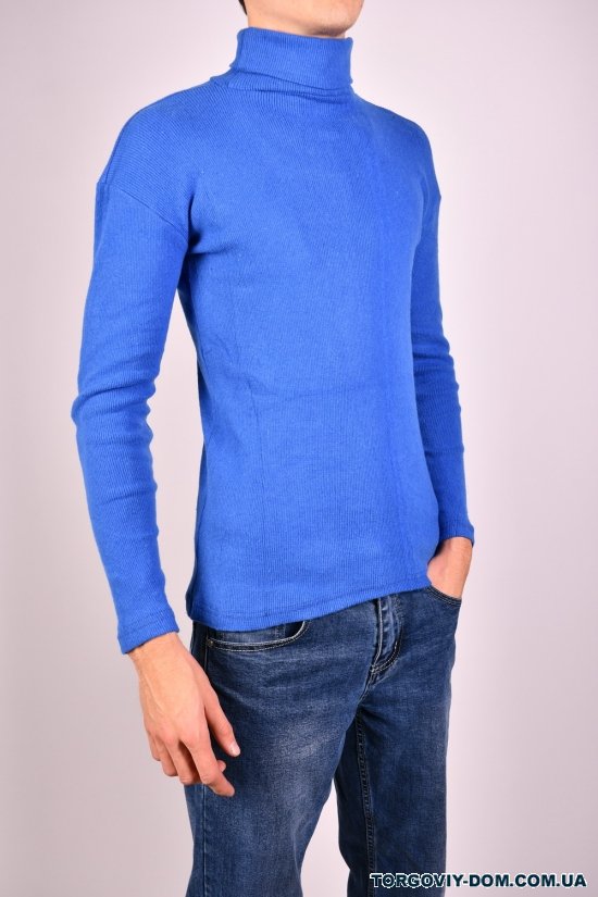 Водолазка чоловіча (кол. блакитний) трикотажна розмір 46-48 "WILUSA" (95% cotton 5% Lycra) арт.729229