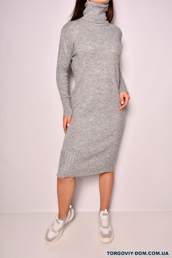 Сукня жіноча в'язана (кол. сірий) "Karon" розмір 46-48 арт.227067