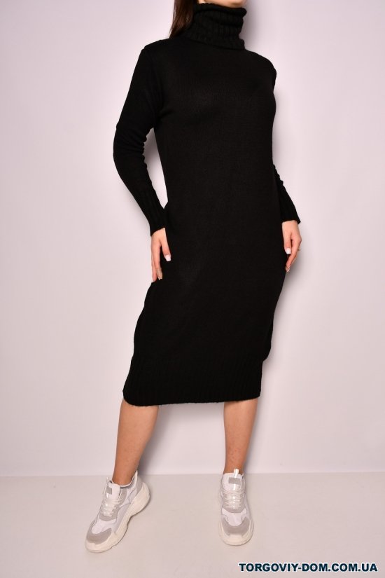 Платье женское вязаное (цв.черный) "Karon" размер 46-48 арт.227067