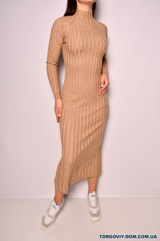Платье женское тонкой вязки (цв.латте) "Karon" размер 40-42 арт.10262CRS