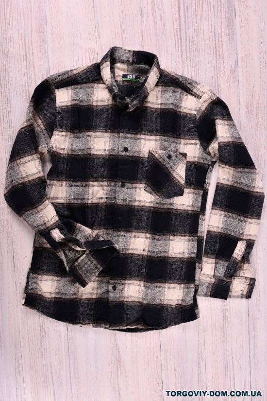Рубашка байковая для мальчика (цв.серый) BOLD Рост в наличии : 164, 170, 176, 182 арт.142950