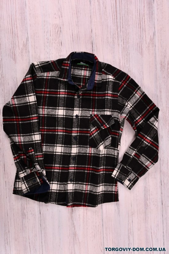 Рубашка байковая для мальчика (цв.чёрный) BOLD Рост в наличии : 140, 146, 152, 158, 164, 170 арт.142914