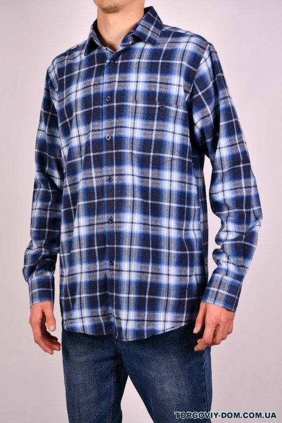 Рубашка мужская "OVENTO" байковая Размер ворота в наличии : 39, 40, 41, 42, 43, 44, 46 арт.SDK8181