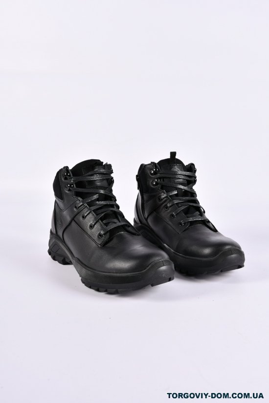 Ботинки мужские (цв.черный) из натуральной кожи на меху "Dan Shoes" Размеры в наличии : 40, 43, 45 арт.2040/7