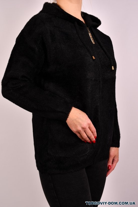 Жіноча кофта (кол. чорний) тканина альпака розмір 48-50 арт.L-238