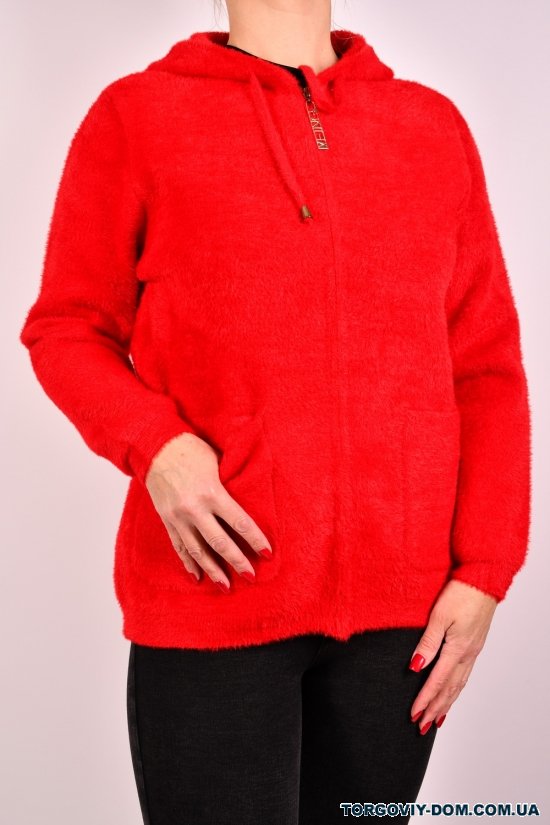 Кофта женская (цв.красный) ткань альпака размер 48-50 арт.L-238
